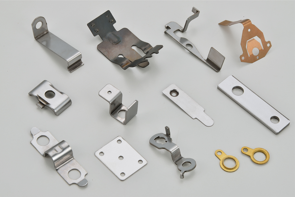 Metal components produced through stamping operations